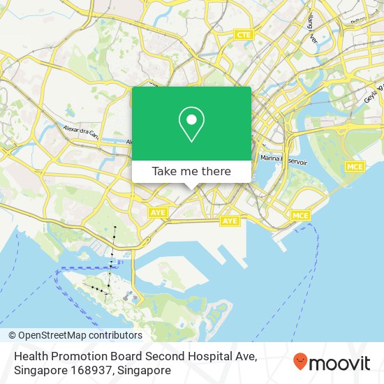 Health Promotion Board Second Hospital Ave, Singapore 168937 map