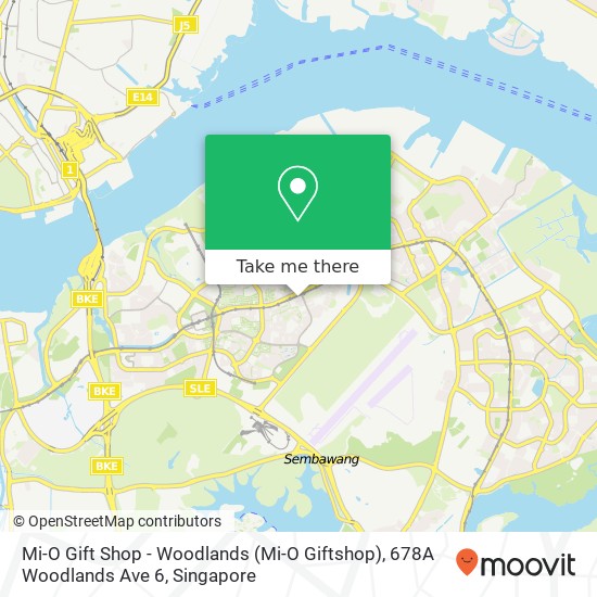 Mi-O Gift Shop - Woodlands (Mi-O Giftshop), 678A Woodlands Ave 6地图