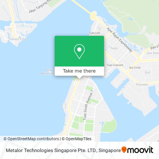 Metalor Technologies Singapore Pte. LTD. map