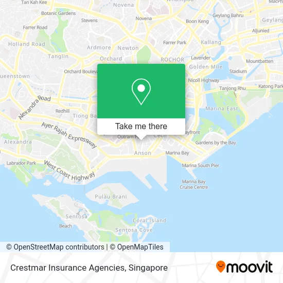 Crestmar Insurance Agencies map
