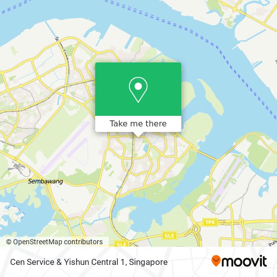 Cen Service & Yishun Central 1 map