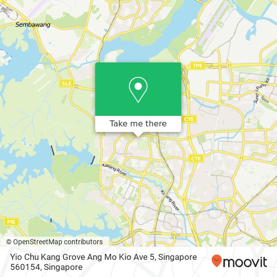 Yio Chu Kang Grove Ang Mo Kio Ave 5, Singapore 560154 map