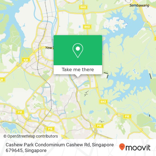 Cashew Park Condominium Cashew Rd, Singapore 679645 map