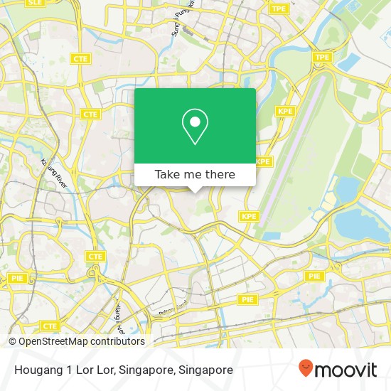 Hougang 1 Lor Lor, Singapore map