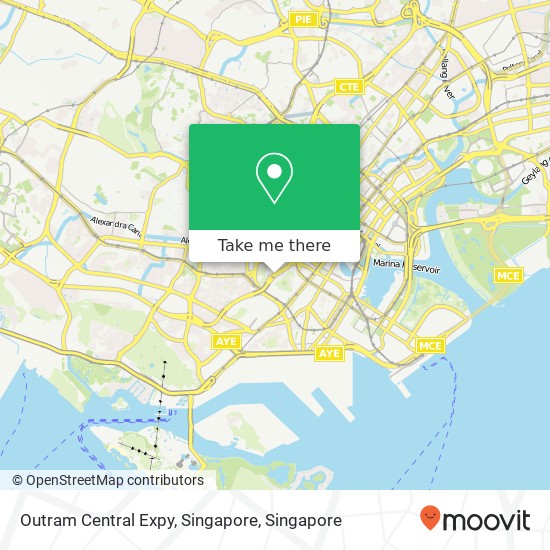 Outram Central Expy, Singapore map