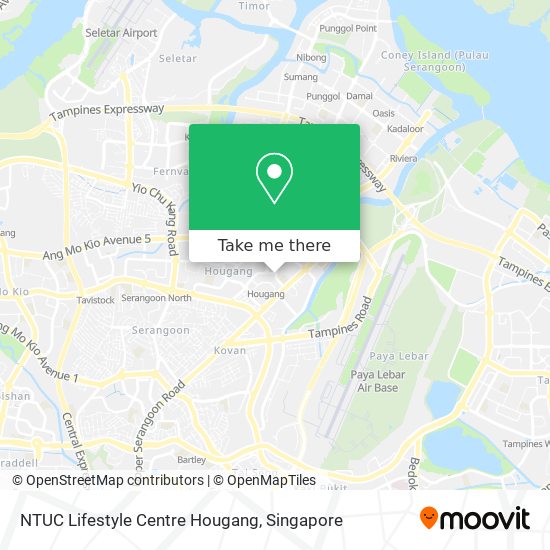 NTUC Lifestyle Centre Hougang map