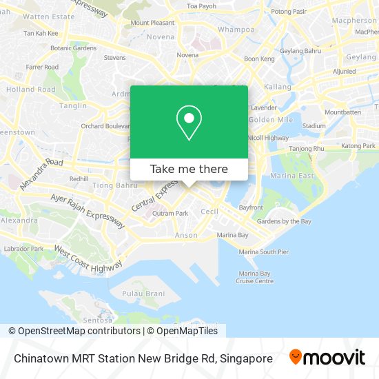 Chinatown MRT Station New Bridge Rd map