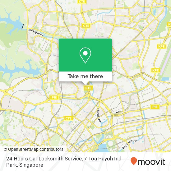 24 Hours Car Locksmith Service, 7 Toa Payoh Ind Park map