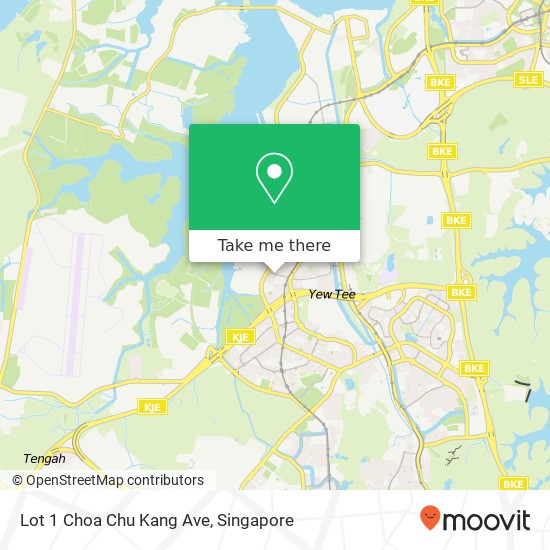 Lot 1 Choa Chu Kang Ave map