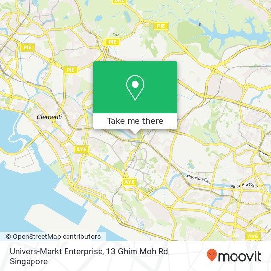 Univers-Markt Enterprise, 13 Ghim Moh Rd地图