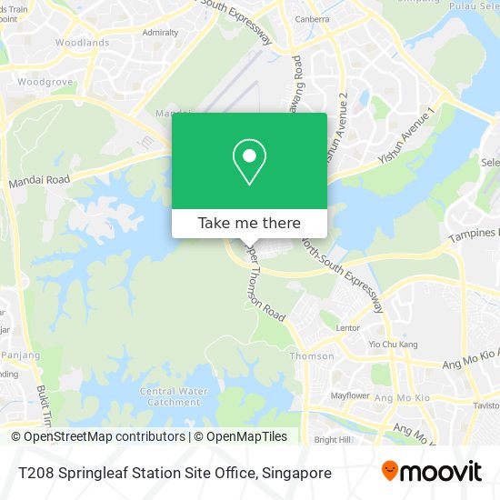 T208 Springleaf Station Site Office map