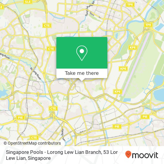 Singapore Pools - Lorong Lew Lian Branch, 53 Lor Lew Lian map