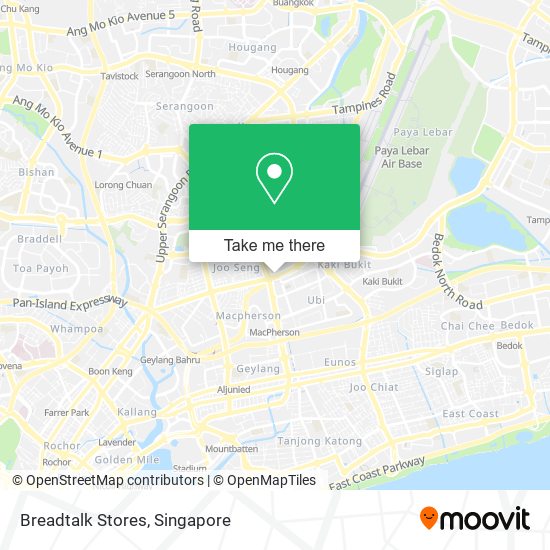 Breadtalk Stores map