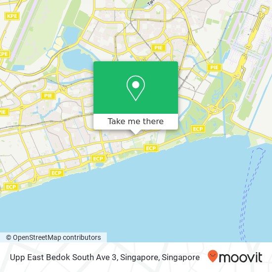 Upp East Bedok South Ave 3, Singapore地图