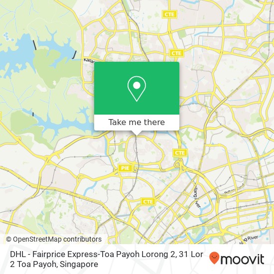 DHL - Fairprice Express-Toa Payoh Lorong 2, 31 Lor 2 Toa Payoh map