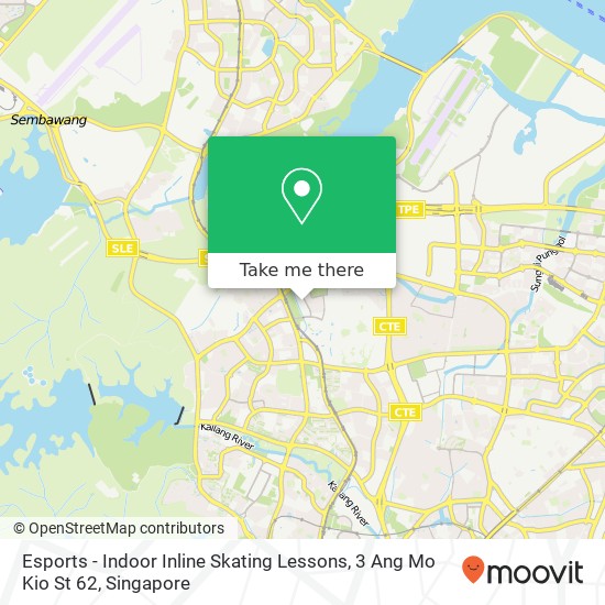 Esports - Indoor Inline Skating Lessons, 3 Ang Mo Kio St 62地图