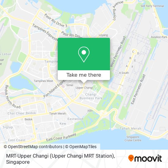 MRT-Upper Changi地图