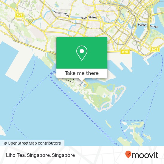 Liho Tea, Singapore map