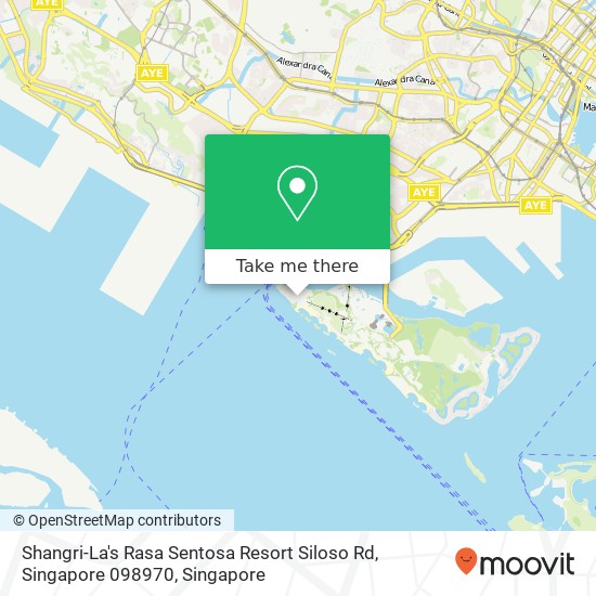Shangri-La's Rasa Sentosa Resort Siloso Rd, Singapore 098970地图
