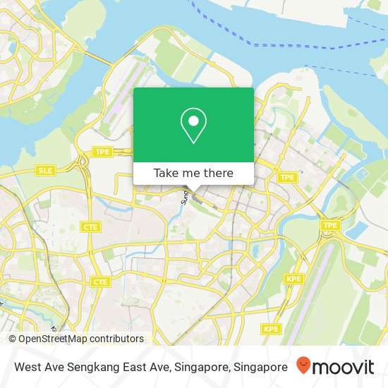 West Ave Sengkang East Ave, Singapore map