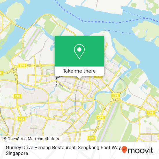 Gurney Drive Penang Restaurant, Sengkang East Way map