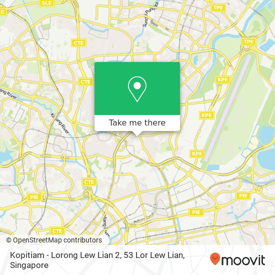 Kopitiam - Lorong Lew Lian 2, 53 Lor Lew Lian地图