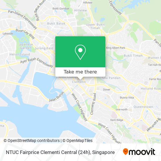 NTUC Fairprice Clementi Central (24h) map