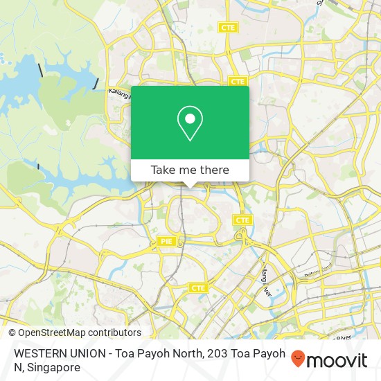 WESTERN UNION - Toa Payoh North, 203 Toa Payoh N地图