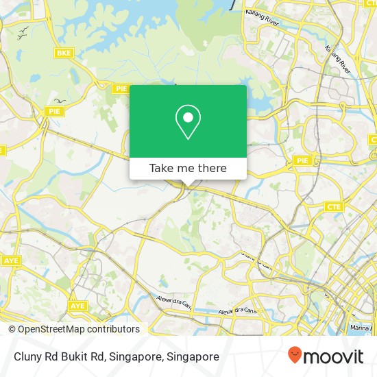 Cluny Rd Bukit Rd, Singapore map