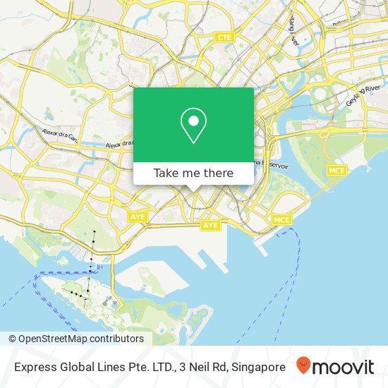 Express Global Lines Pte. LTD., 3 Neil Rd map