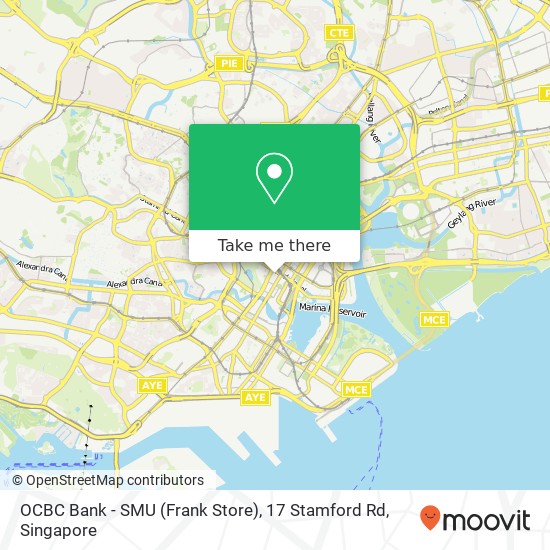 OCBC Bank - SMU (Frank Store), 17 Stamford Rd map