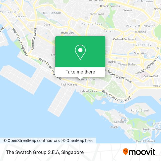 The Swatch Group S.E.A map