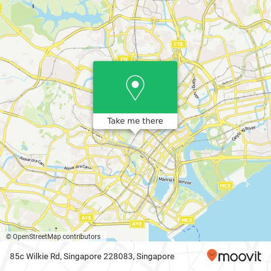 85c Wilkie Rd, Singapore 228083地图