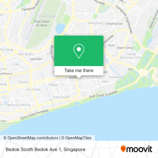 Bedok South Bedok Ave 1 map