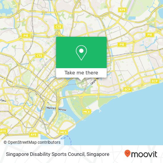 Singapore Disability Sports Council map