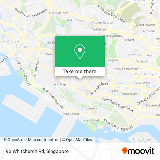 9a Whitchurch Rd map