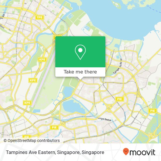 Tampines Ave Eastern, Singapore map