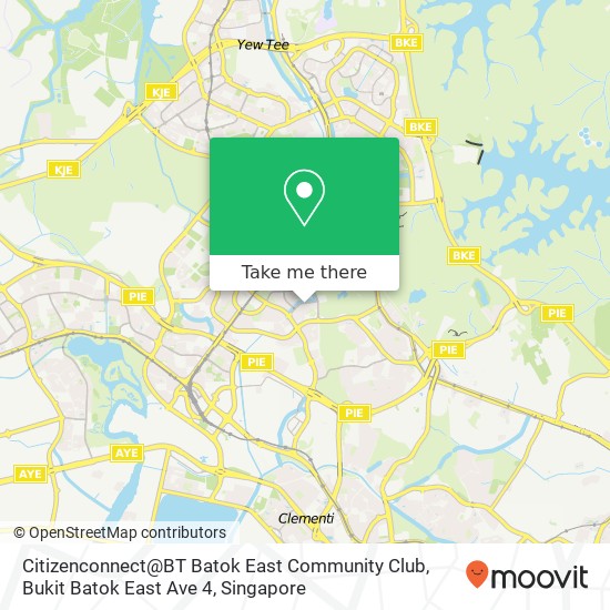 Citizenconnect@BT Batok East Community Club, Bukit Batok East Ave 4地图