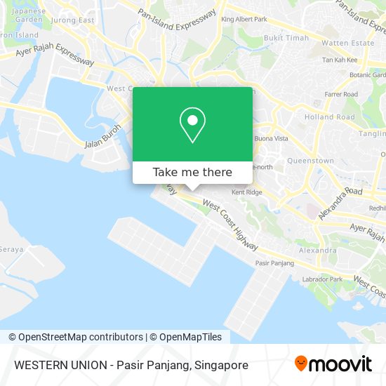 WESTERN UNION - Pasir Panjang map