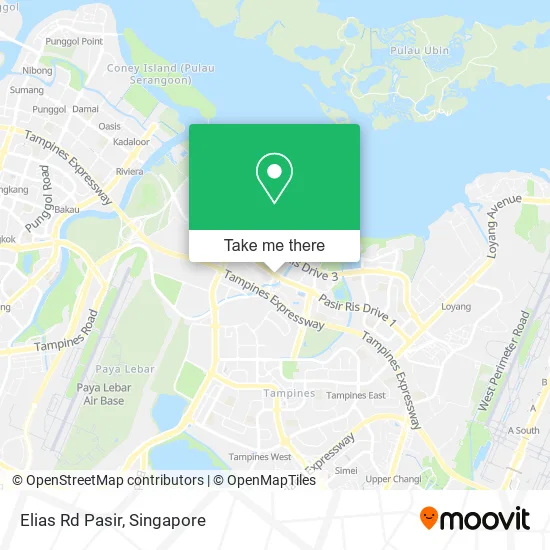 Elias Rd Pasir map