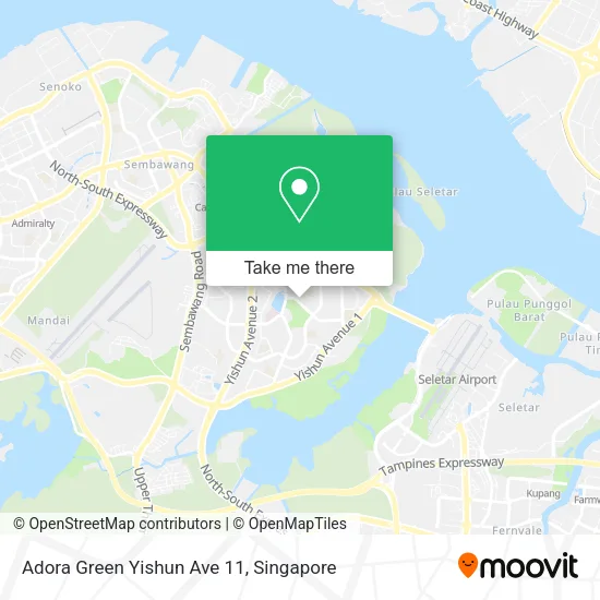 Adora Green Yishun Ave 11 map