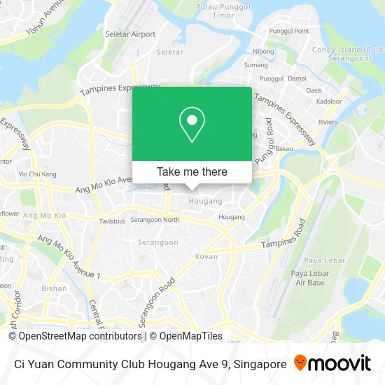 Ci Yuan Community Club Hougang Ave 9 map