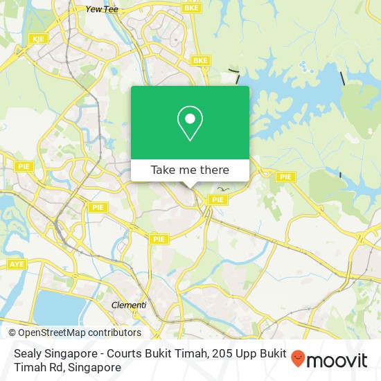 Sealy Singapore - Courts Bukit Timah, 205 Upp Bukit Timah Rd地图