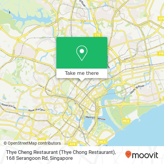 Thye Cheng Restaurant (Thye Chong Restaurant), 168 Serangoon Rd map