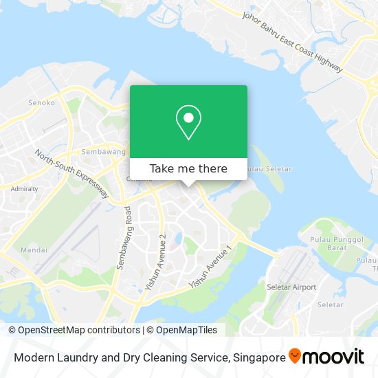 Modern Laundry and Dry Cleaning Service map