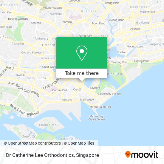 Dr Catherine Lee Orthodontics map