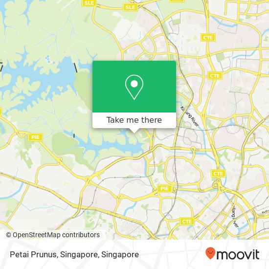 Petai Prunus, Singapore map