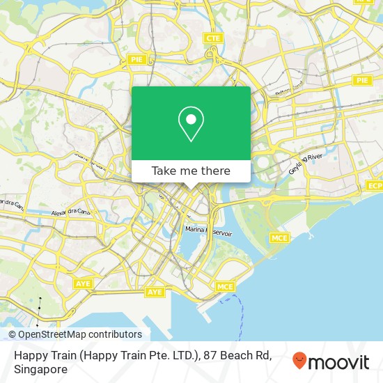 Happy Train (Happy Train Pte. LTD.), 87 Beach Rd map