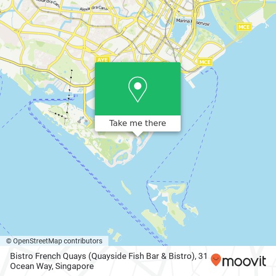 Bistro French Quays (Quayside Fish Bar & Bistro), 31 Ocean Way地图