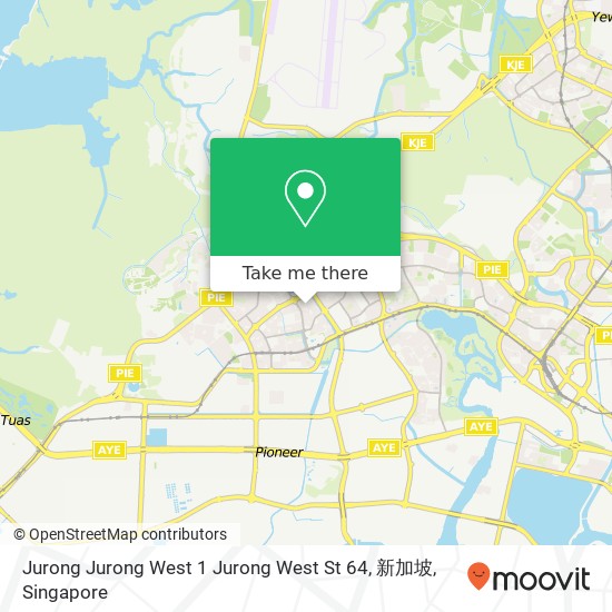 Jurong Jurong West 1 Jurong West St 64, 新加坡地图